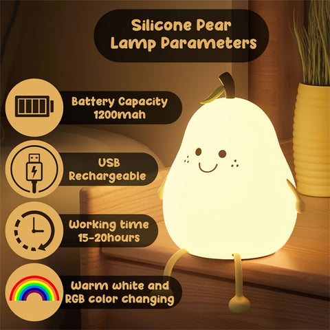 Tiny Nest Pear Night Light